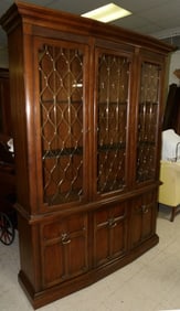 Mid Century Modern Walnut China Cabinet by Drexel