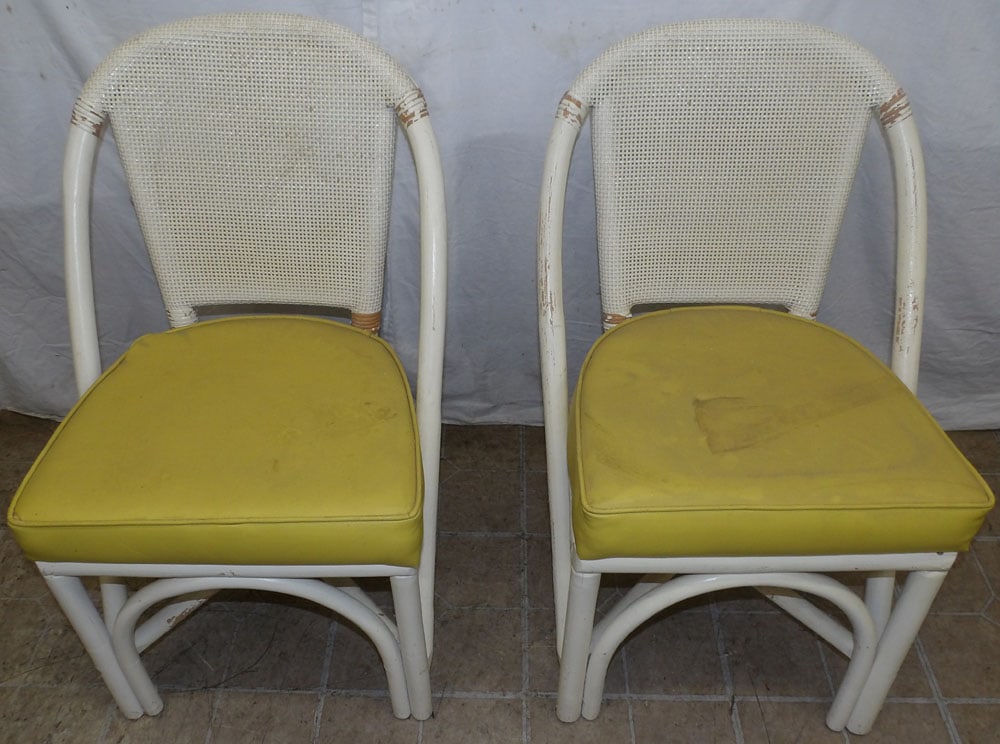 Two Painted Rattan Side Chairs (1 of 5)
