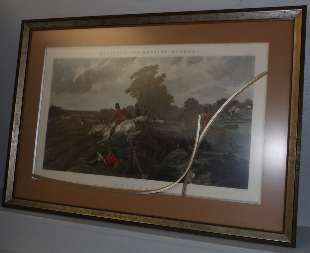 Framed Fox Hunt Scene Print (1 of 6)
