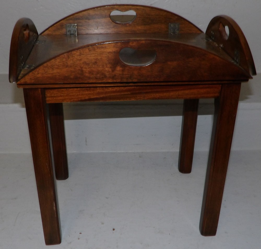 Mahogany Butler's Tray Top Stand (1 of 2)