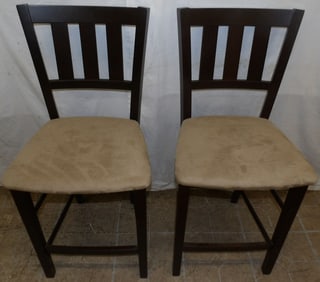 Pair of Cherry Modern Stools