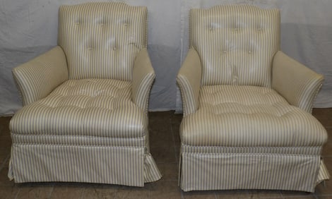 Pair of Upholstered Arm Chairs