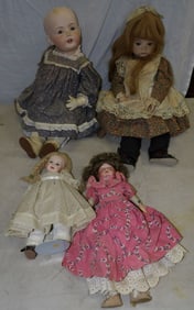 Lot of Porcelain Head Dolls