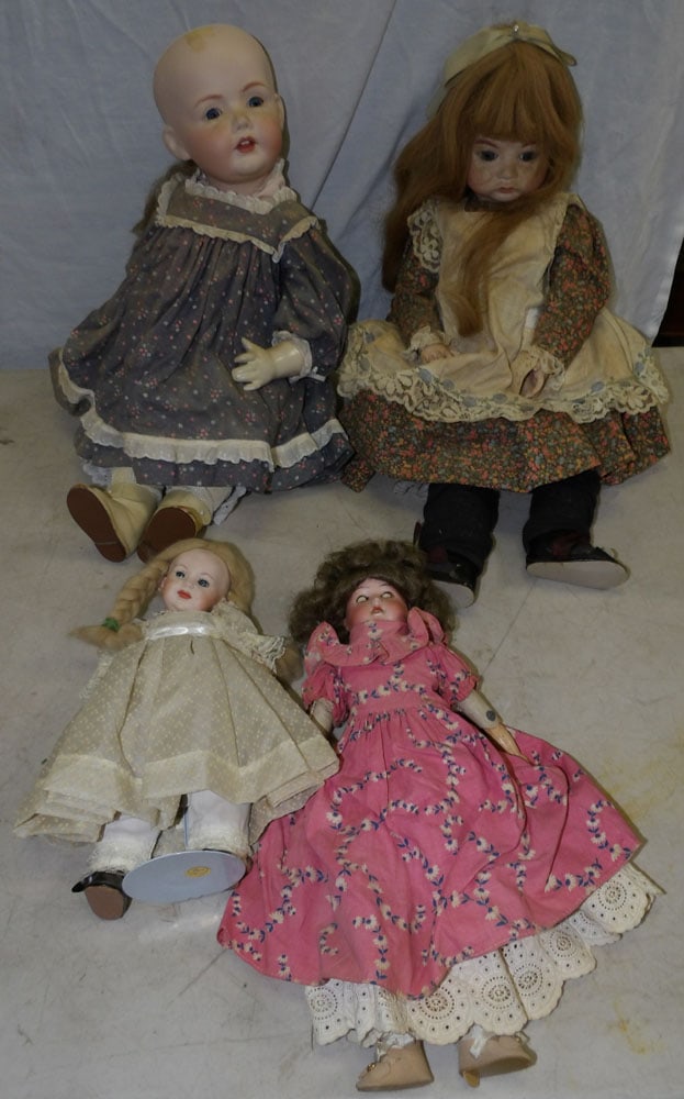 Lot of Porcelain Head Dolls (1 of 3)