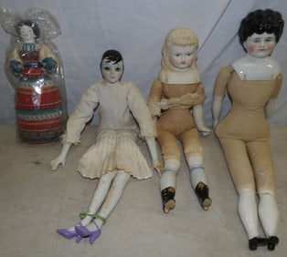 Lot of China Head Dolls