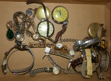 Lot of Wristwatches & Pocket Watches