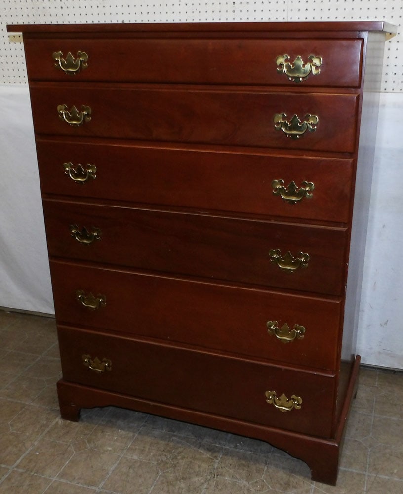 Cherry Six Drawer Chest (1 of 6)
