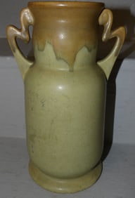 Roseville Carnelian One Double Handle Vase
