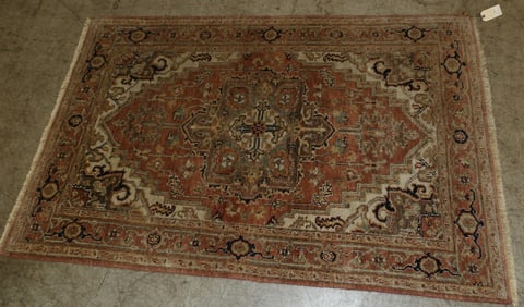 4' 1" x 6' 1" Hand Made Oriental Rug