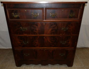 19th Century Mahogany Two Over Three Drawer Chest