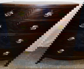 19th Century Mahogany Two Over Three Drawer Chest