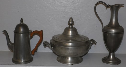 Three Pewter Items