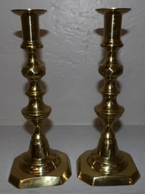 Pair of Brass Candlesticks by Harvin Newport