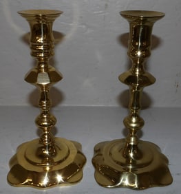Pair of Brass Candlesticks by Harvin