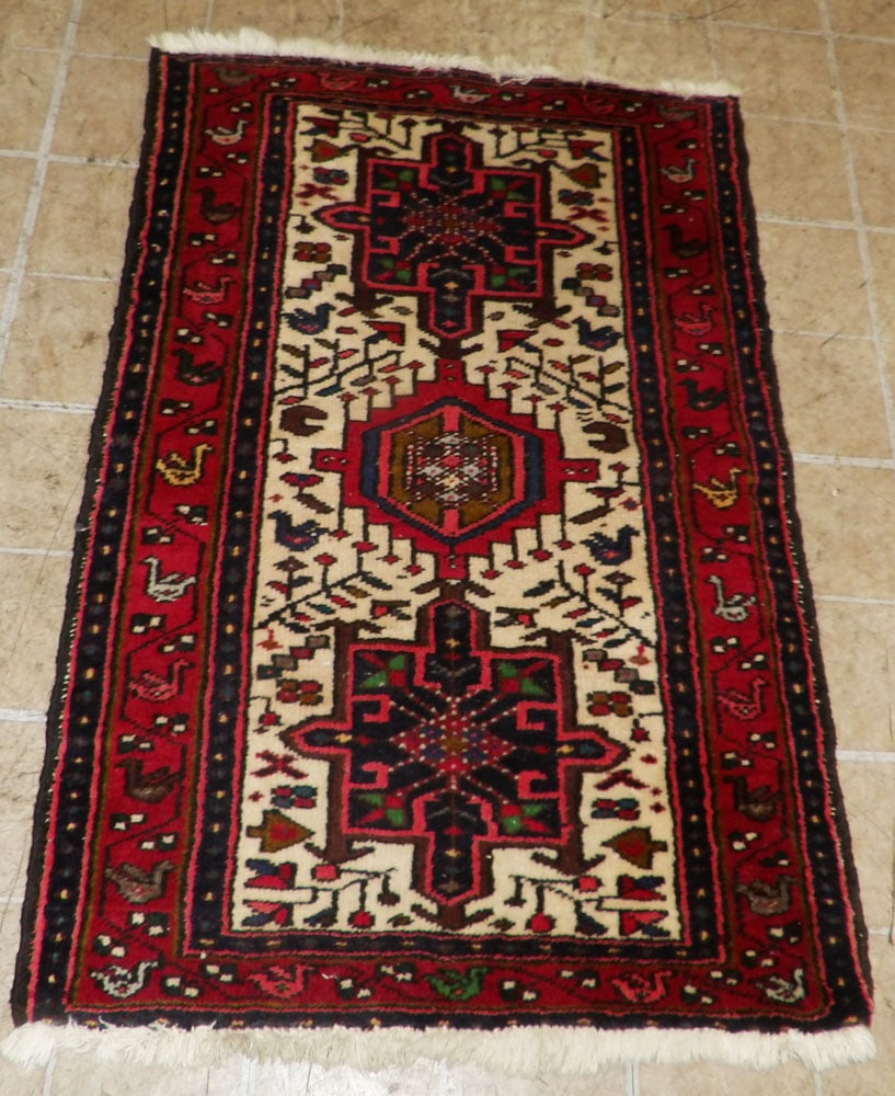 2' 4" x 3' 6" Hand Made Oriental Rug: 2' 4" x 3' 6" Hand Made Oriental Rug .
