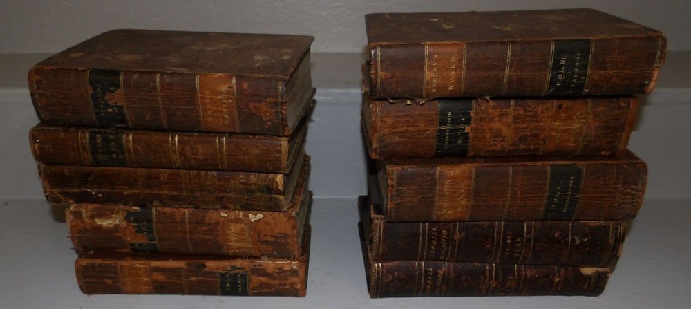 Lot of Antique Leather Bound Books (1 of 7)