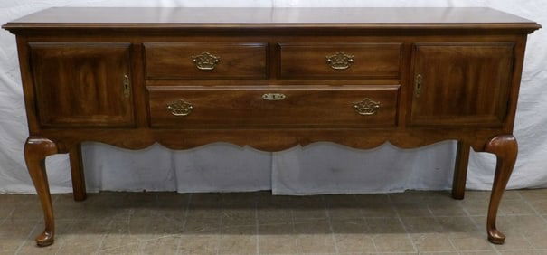 Cherry Queen Anne Style Sideboard by Statton