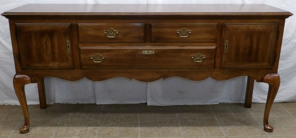 Cherry Queen Anne Style Sideboard by Statton (1 of 11)