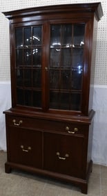 Mahogany Glass Door China Cabinet