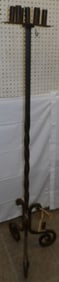 Forged Iron Seven Light Floor Candelabra