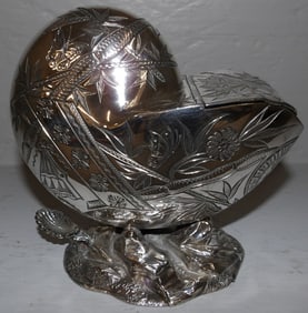 Polished Shell Form Sugar Dish