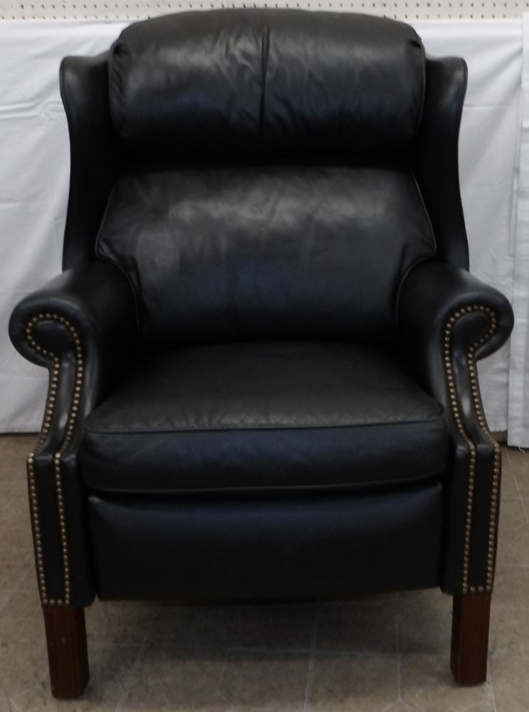 Leather Upholstered Recliner by Hancock & Moore (1 of 4)