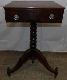 19th Century Mahogany One Drawer Stand