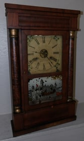 Antique Mahogany Shelf Clock