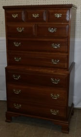 Cherry Three Over Two Over Five Drawer Chest by Davis Cabinet Company