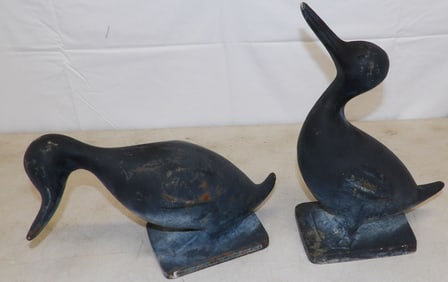 Pair of Cast Iron Sink Ducks