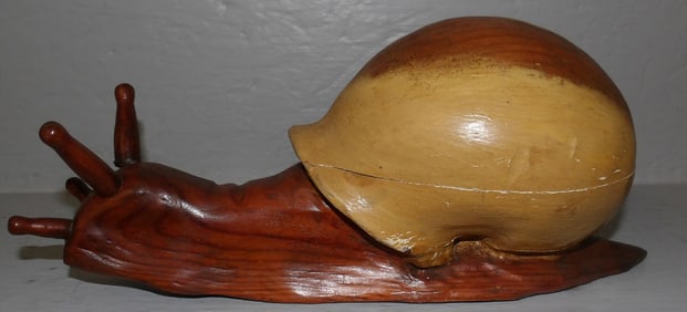 Carved Pine Snail