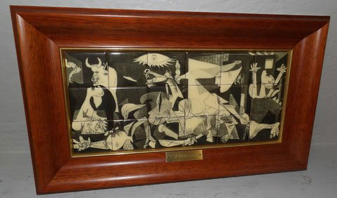 Modern Tile Form Panel with Picasso Brass Label