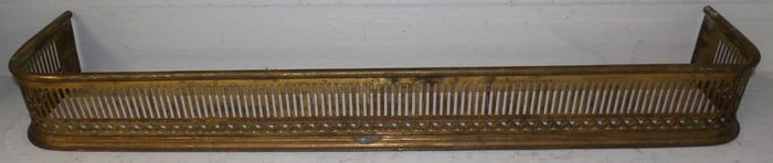 Antique Brass Open Work Fire Place Fender