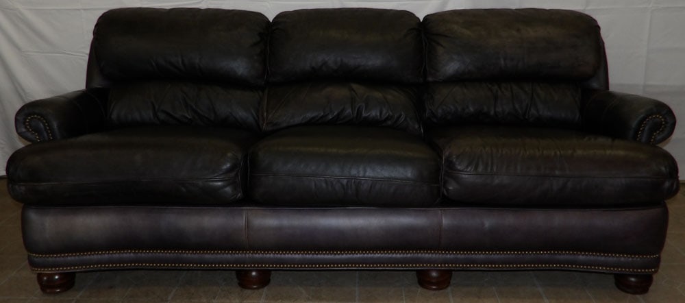 Leather Upholstered Sofa by Hancock & Moore (1 of 5)