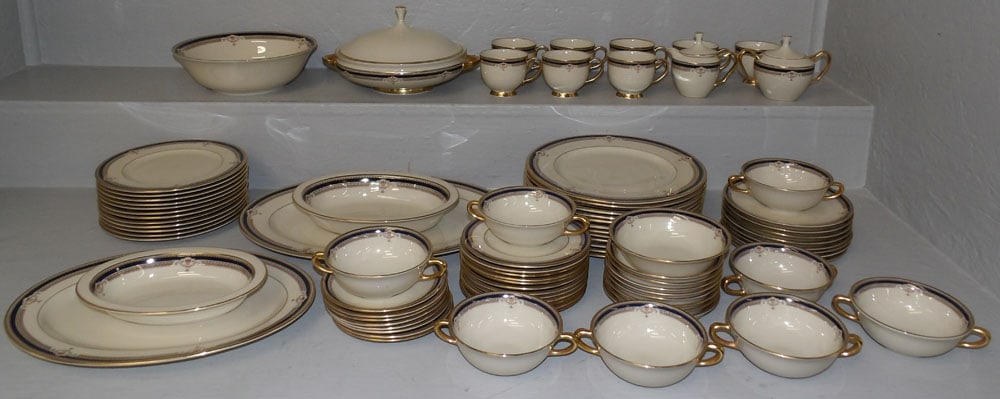 85 Pieces of Lenox China, "Buchanan" (1 of 8)