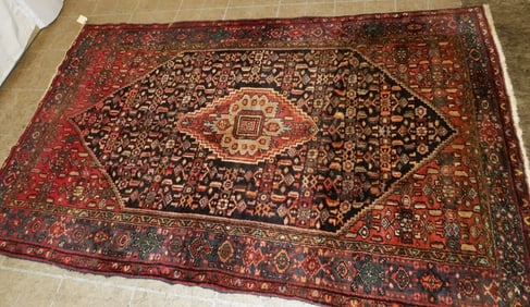 4' 7" x 7' 5" Hand Made Oriental Rug