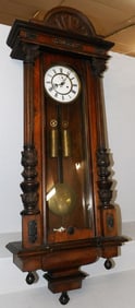 Antique Walnut Vienna Regulator