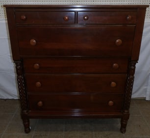 Cherry Two Over Four Drawer Chest by Virginia House