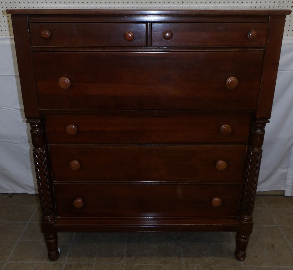 Cherry Two Over Four Drawer Chest by Virginia House: Cherry Two Over Four Drawer Chest by Virginia House . 49" H 42" W 20" D