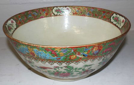 19th Century Rose Medallion Bowl (with Restoration)