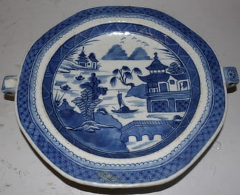 19th Century Chinese Canton Warming Dish