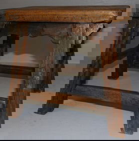 Oriental Elm Wood Jointed Stool