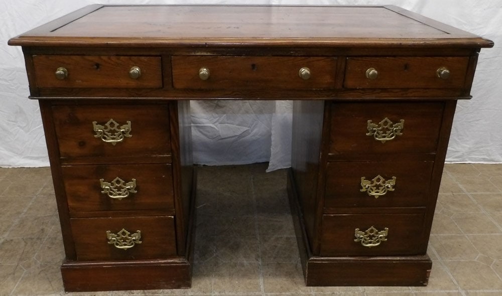 3 Pc Antique Pine Desk (1 of 10)
