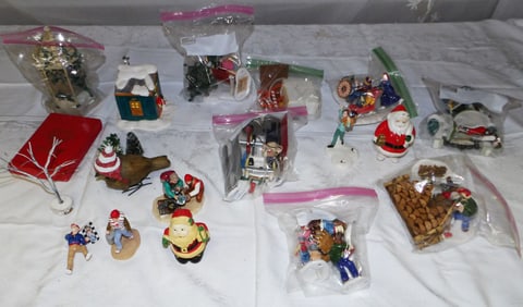 Lot Christmas Department 56 Porcelain Items