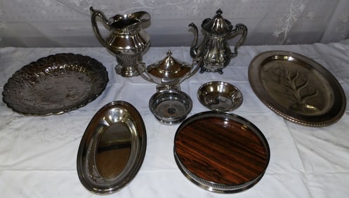 Lot Silver Plate Items