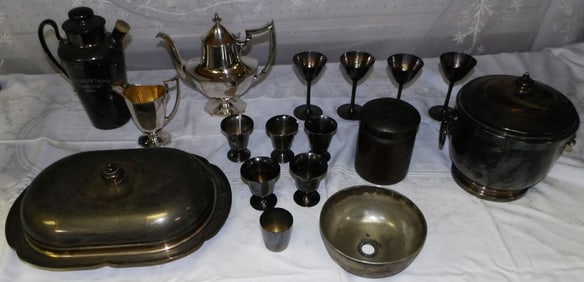 Lot Silver Plate Items