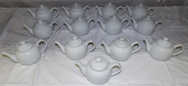 Lot Porcelain Tea Pots & Honey Jars