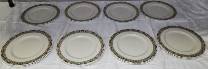 Lot Royal Doulton Dinner Plates " Fire Glow"