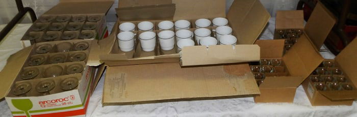 Lot Arcoroc Glass Items