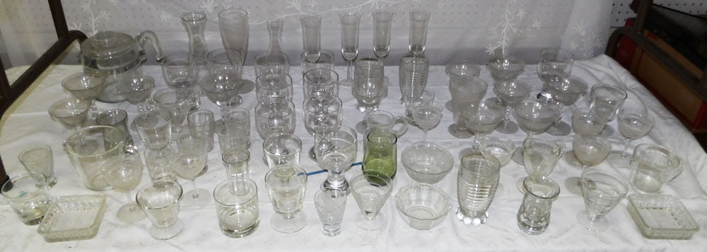 Lot Clear Glass Items (1 of 7)